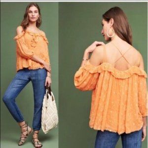 Women's Off-Shoulder Orange Top